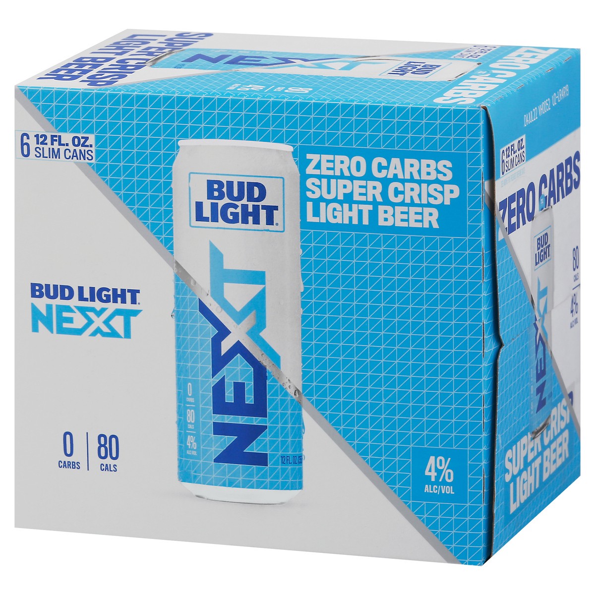 slide 2 of 9, Bud Light Next Light Beer 6 - 12 fl oz Slim Cans, 1 ct