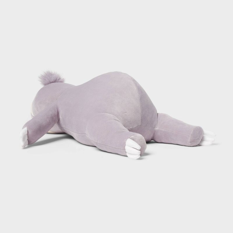 slide 3 of 4, Sloth Weighted Plush Kids' Throw Pillow Gray - Pillowfort™, 1 ct
