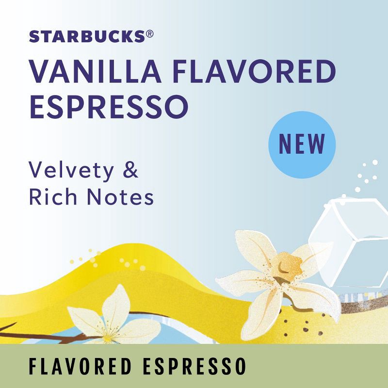 slide 2 of 8, Starbucks by Nespresso Vertuo Line Iced Double Espresso Vanilla Flavored Light Roast Coffee Pods - 8ct, 8 ct