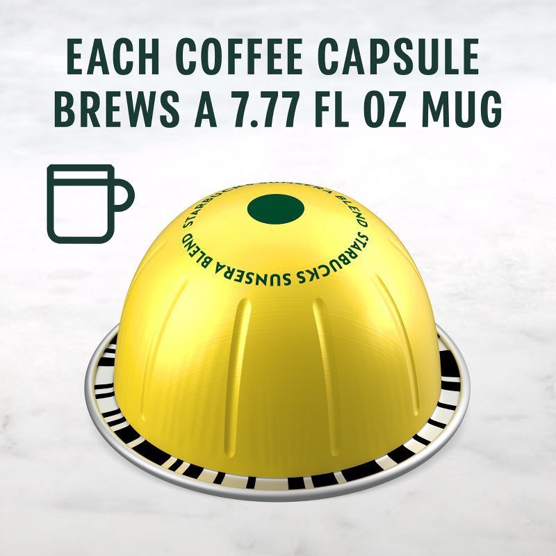 slide 4 of 8, Starbucks by Nespresso Vertuo Line Sunsera Blend Blonde Roast Coffee Pods - 8ct, 8 ct