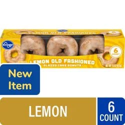 Kroger® Lemon Old Fashioned Donuts, 6 ct / 15 oz