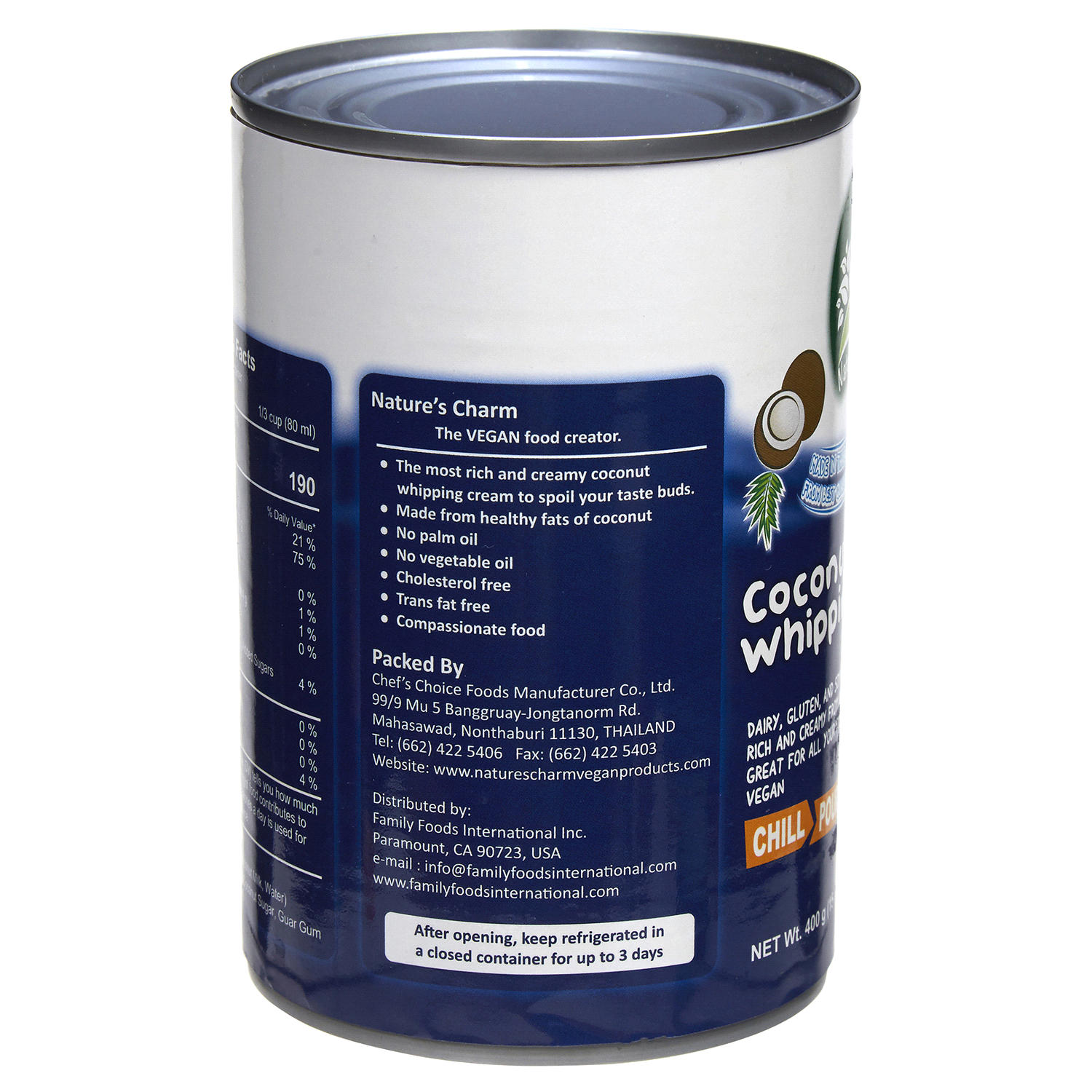 slide 2 of 2, Nature's Charm Coconut Whipping Cream - 15 oz, 15 oz