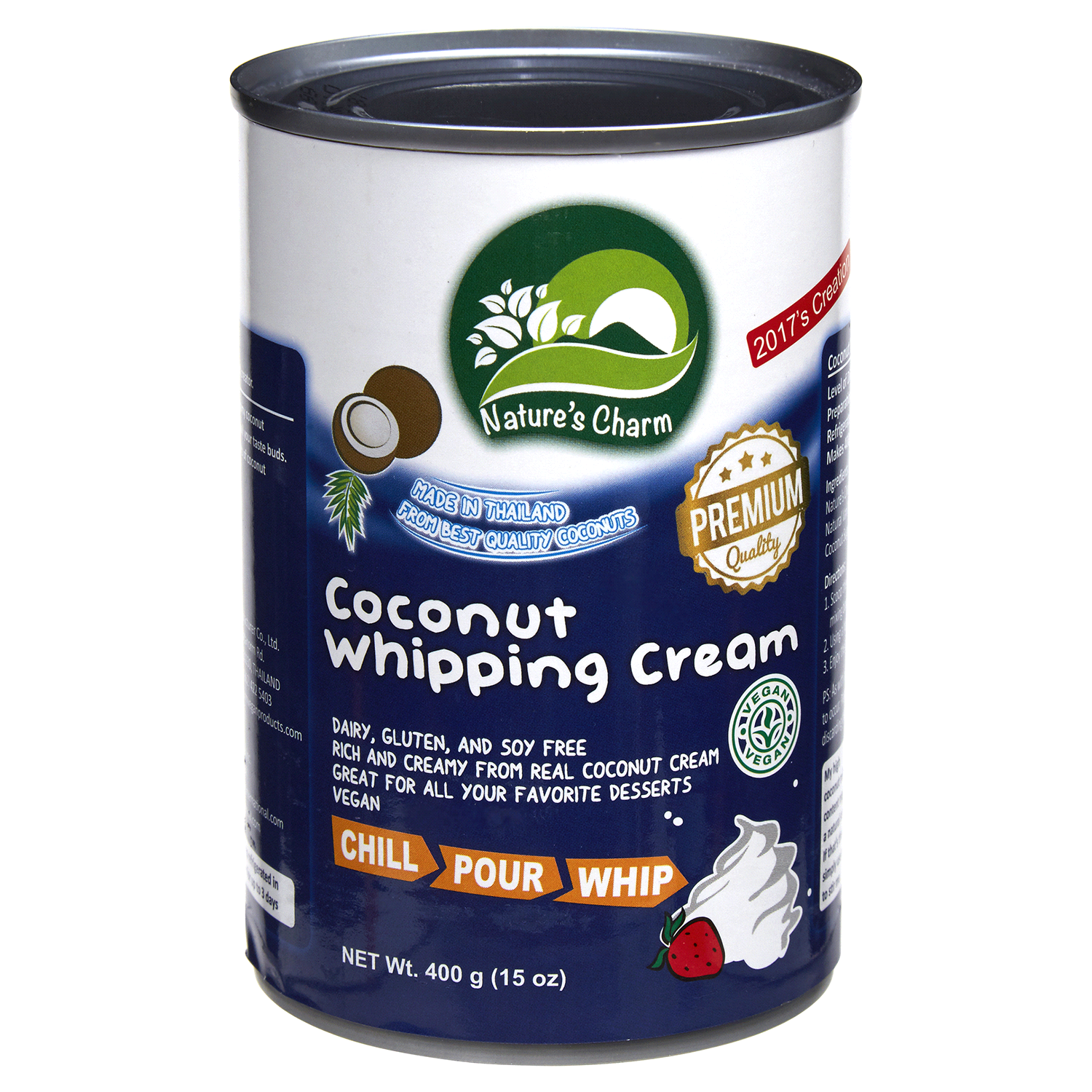 slide 1 of 2, Nature's Charm Coconut Whipping Cream - 15 oz, 15 oz