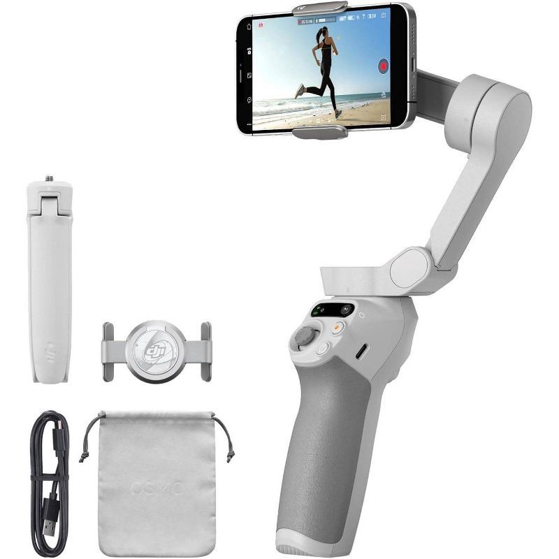 slide 1 of 8, DJI Osmo Mobile SE Smartphone Stabilizer: Camera Mount Tripod, Black, 1 ct