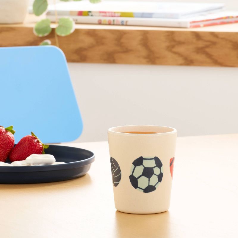slide 2 of 3, Kids' 7.74oz Sports Bamboo Melamine Tumbler - Pillowfort™, 7.74 oz