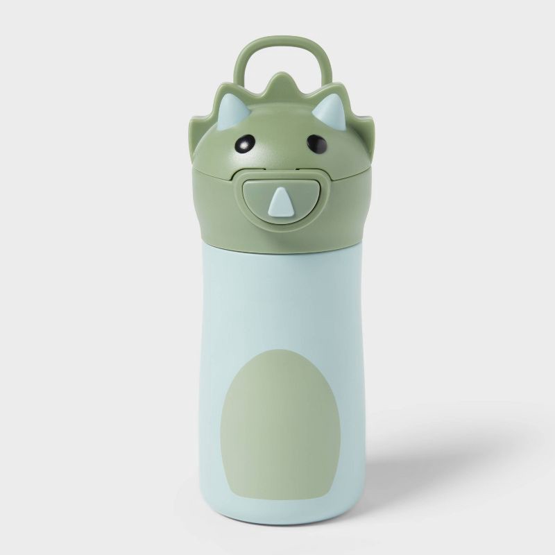 slide 1 of 3, Kids' 10 fl oz Dinosaur Animal Water Bottle - Pillowfort™, 10 fl oz