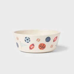 Kids' Sports Bamboo Melamine Cereal Bowl - Pillowfort™