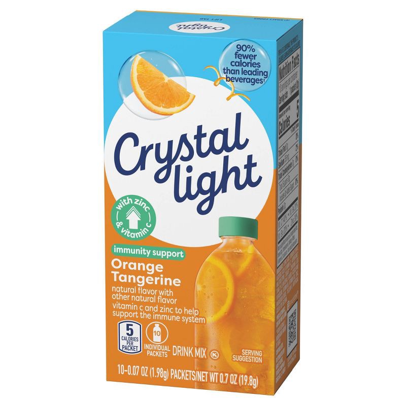 slide 3 of 7, Crystal Light Hydrate Orange - 10ct/1.8oz, 10 ct, 1.8 oz