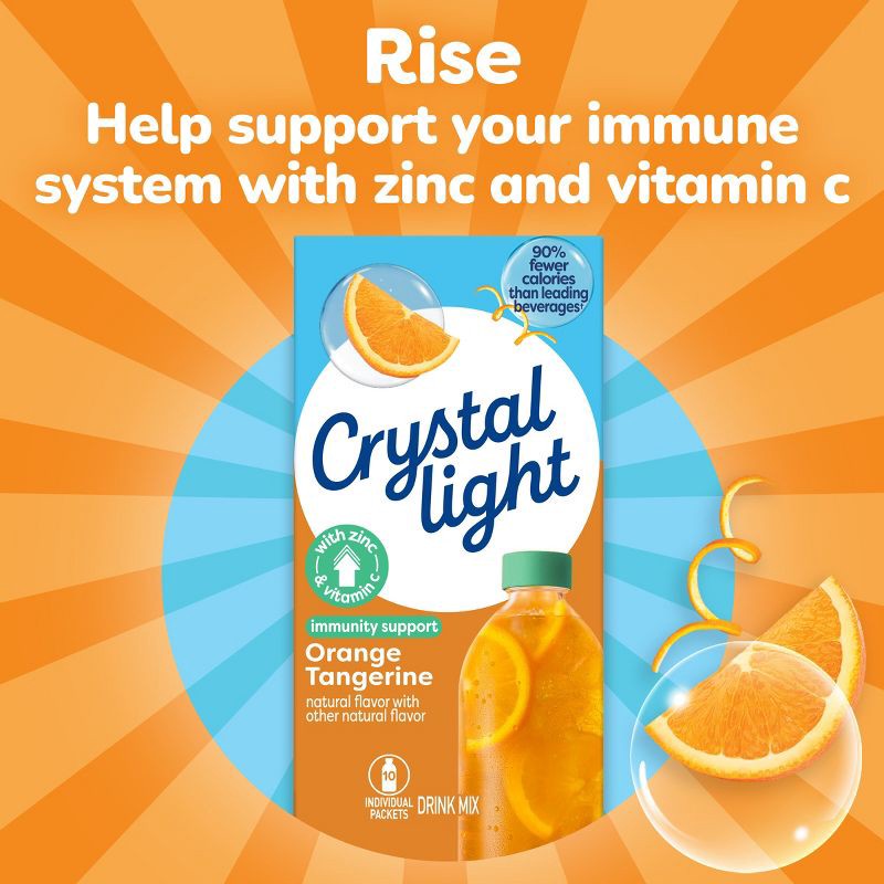 slide 6 of 7, Crystal Light Hydrate Orange - 10ct/1.8oz, 10 ct, 1.8 oz