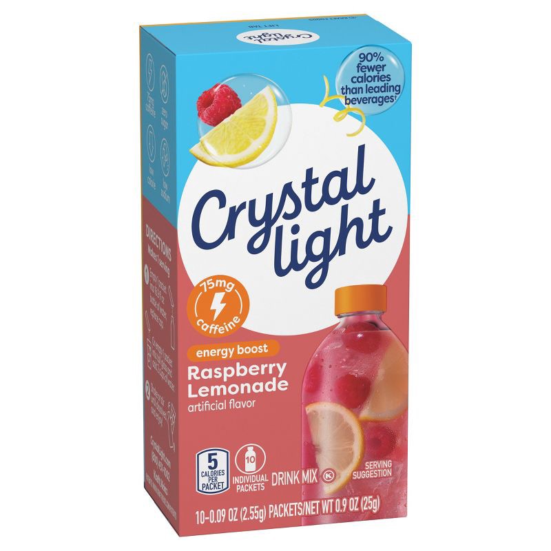 slide 9 of 9, Crystal Light Raspberry Lemonade - 10ct/1.8oz, 10 ct, 1.8 oz
