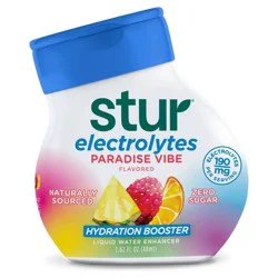 Stur Electrolytes Paradise Vibe Liquid Water Enhancer Drink Mix - 1.62 fl oz