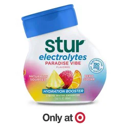 Stur Electrolytes Paradise Vibe Liquid Water Enhancer Drink Mix - 1.62 fl oz