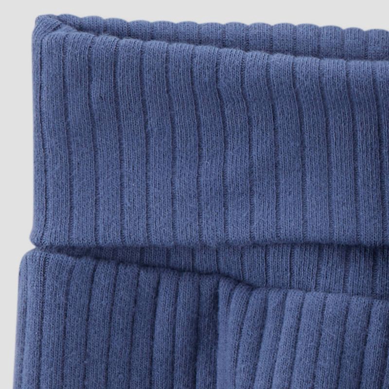 slide 2 of 6, Carter's Just One You® Baby Boys' 2pc Textured Knit Top & Bottom Set - Blue 12M: Cotton Elastane Blend, Long Sleeve Pullover, 2 ct