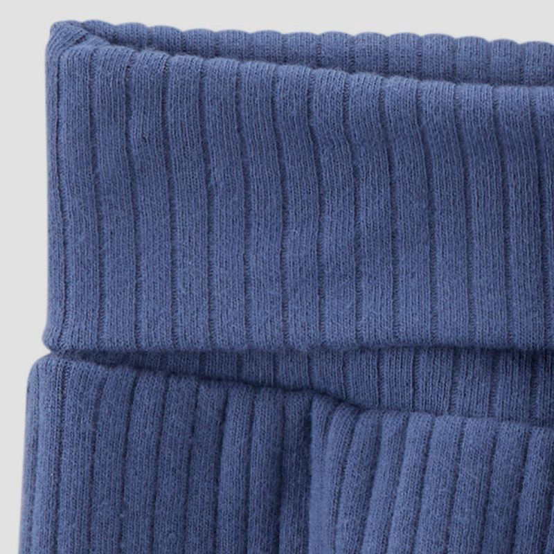 slide 4 of 6, Carter's Just One You® Baby Boys' 2pc Textured Knit Top & Bottom Set - Blue 12M: Cotton Elastane Blend, Long Sleeve Pullover, 2 ct