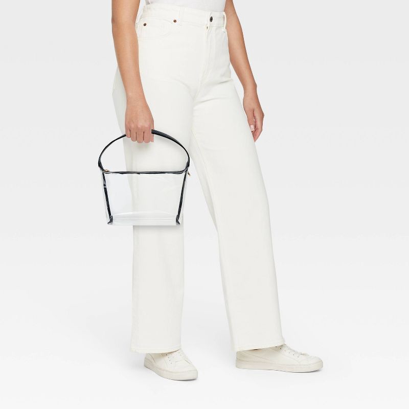 slide 2 of 5, Soft Shoulder Bag - A New Day™ Clear, 1 ct