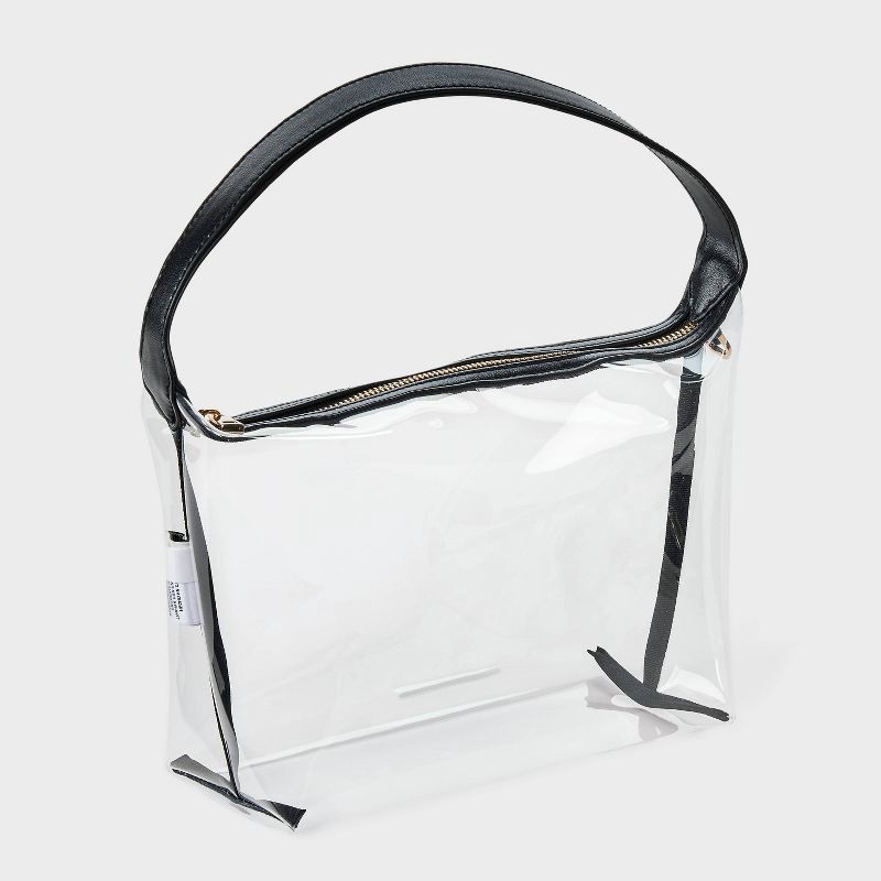 slide 3 of 5, Soft Shoulder Bag - A New Day™ Clear, 1 ct