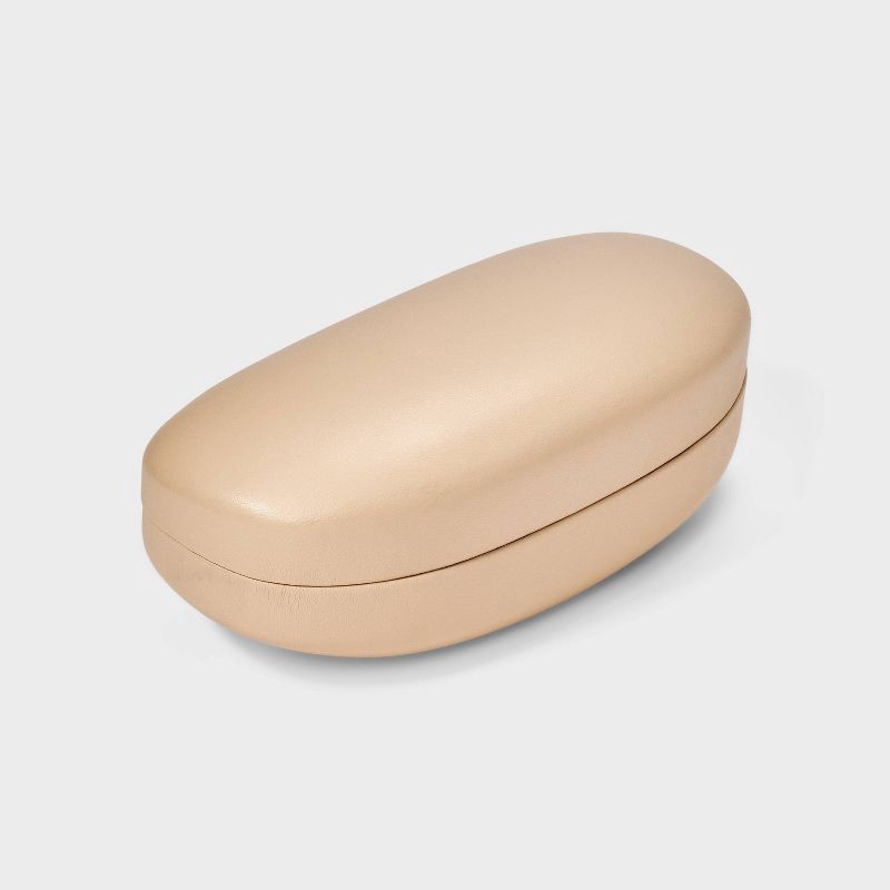 slide 2 of 3, Clam Shell Glasses Case - A New Day™ Tan, 1 ct