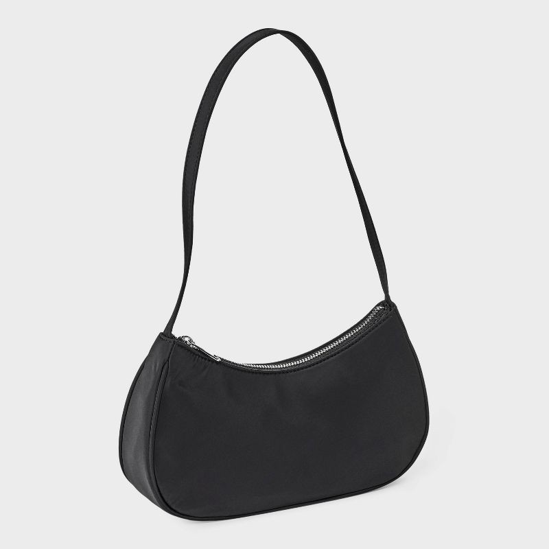 slide 3 of 5, Simple Shoulder Bag - Wild Fable™ Black, 1 ct