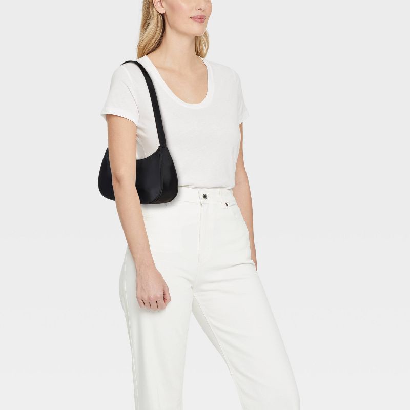 slide 2 of 5, Simple Shoulder Bag - Wild Fable™ Black, 1 ct