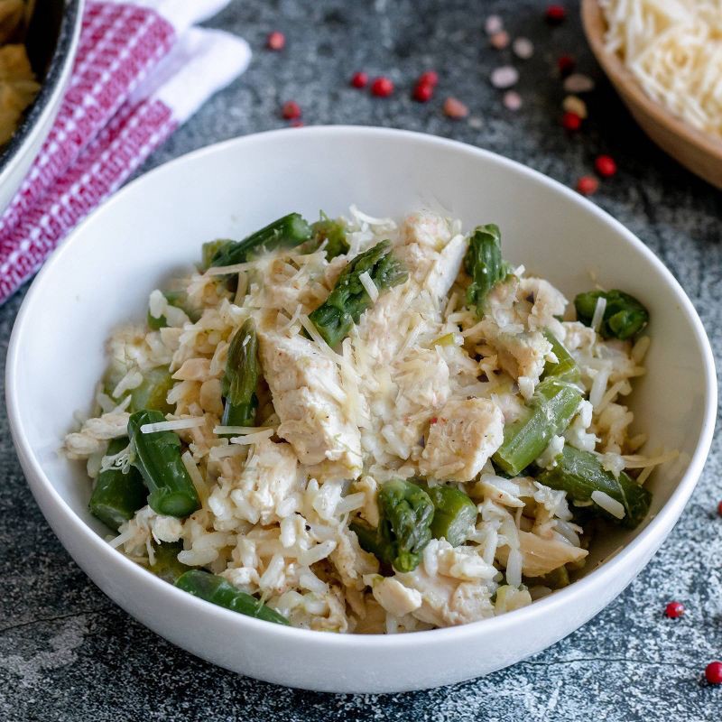slide 2 of 4, Let's Dish! Frozen Gluten Free Risotto with Chicken and Asparagus - 24.75oz, 24.75 oz