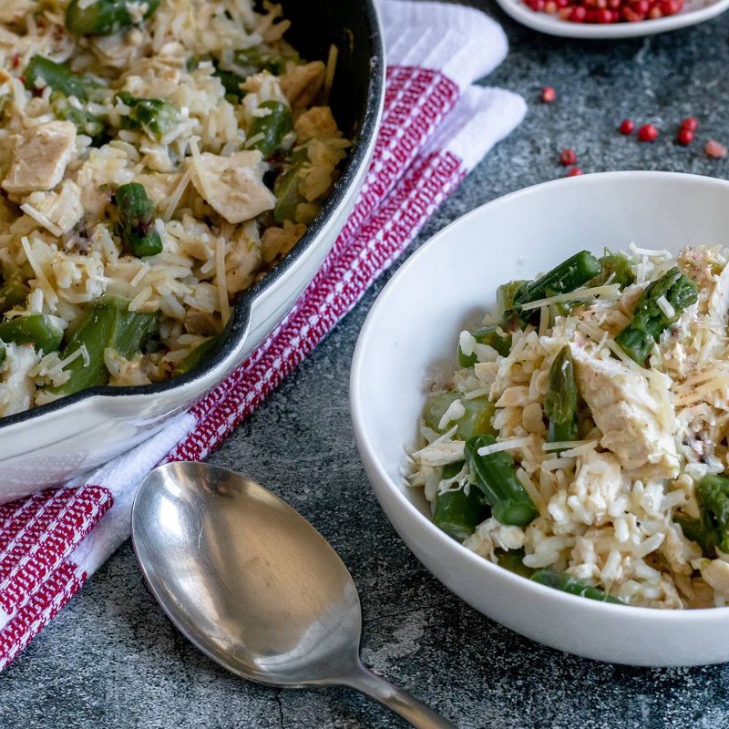 slide 3 of 4, Let's Dish! Frozen Gluten Free Risotto with Chicken and Asparagus - 24.75oz, 24.75 oz
