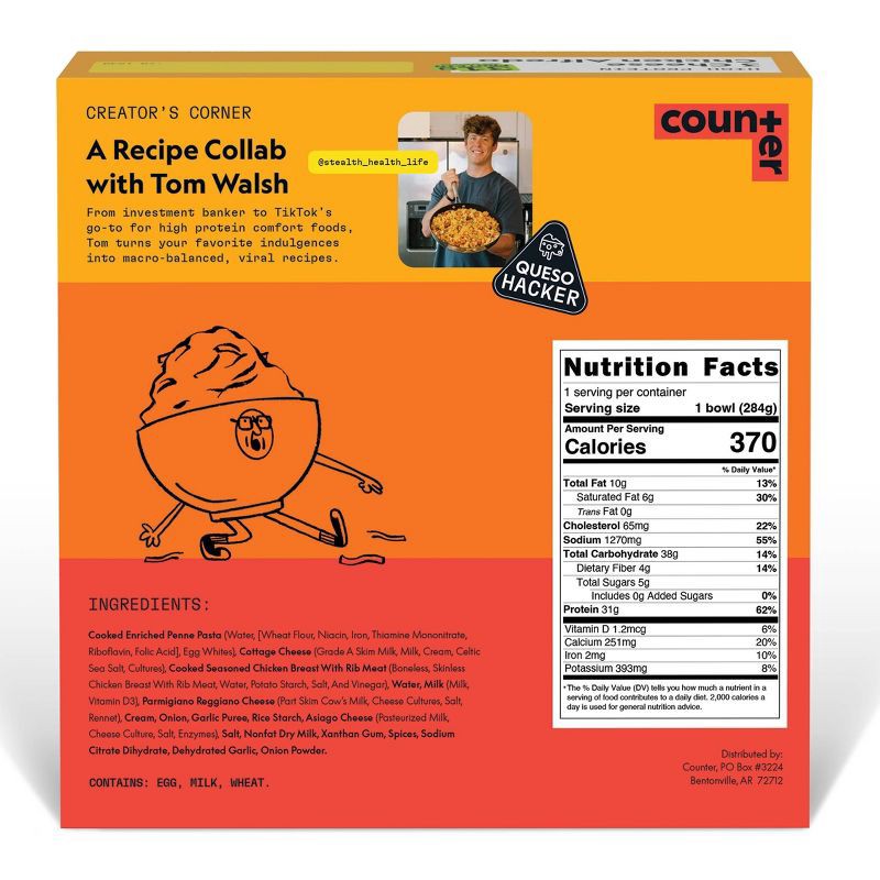 slide 2 of 7, Counter Frozen 3 Cheese Chicken Alfredo Bowl - 10oz, 10 oz