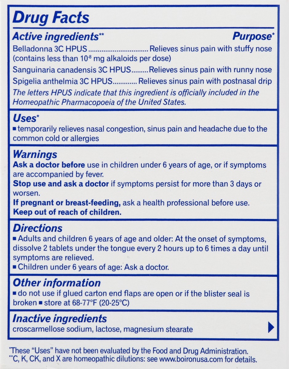 slide 4 of 7, Boiron Sinus Relief Cough Relief, 60 ct