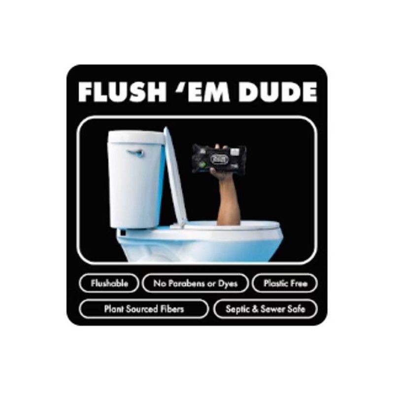 slide 3 of 7, Dude Wipes Odor Destroyer Flushable Personal Wipes - 48ct/3pk, 48 ct, 3 ct