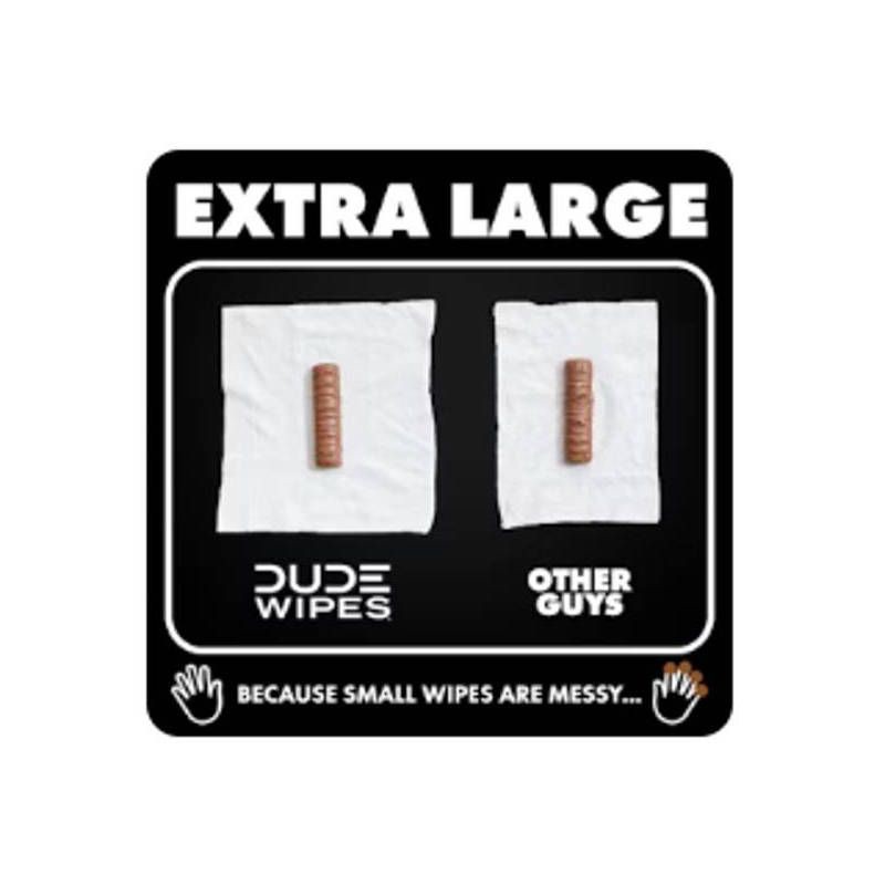 slide 6 of 7, Dude Wipes Odor Destroyer Flushable Personal Wipes - 48ct/3pk, 48 ct, 3 ct