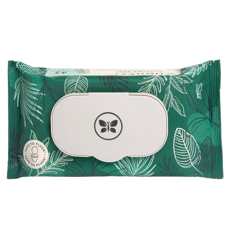 slide 10 of 10, The Honest Company Flushable Wipes - Tropical Leaves - 126ct, 126 ct