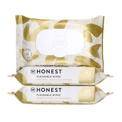 The Honest Company Flushable Wipes - Gilded Wings - 126ct