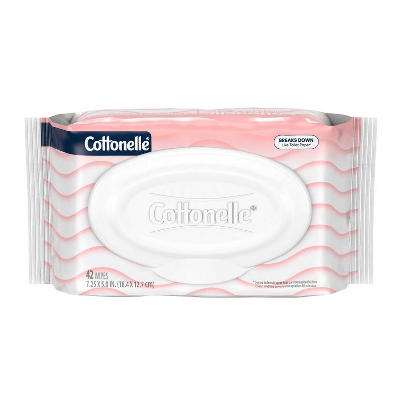 slide 2 of 8, Cottonelle Fragrance Free Flushable Wipes - 4pk/42ct, 4 ct, 42 ct
