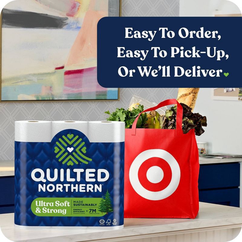slide 8 of 9, Quilted Northern Ultra Soft Strong Toilet Papers - 12 Mega Rolls, 1 ct