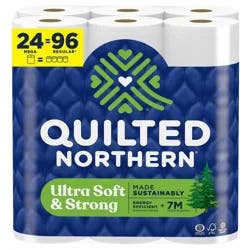 Quilted Northern Ultra Soft Strong Toilet Papers - 24 Mega Rolls