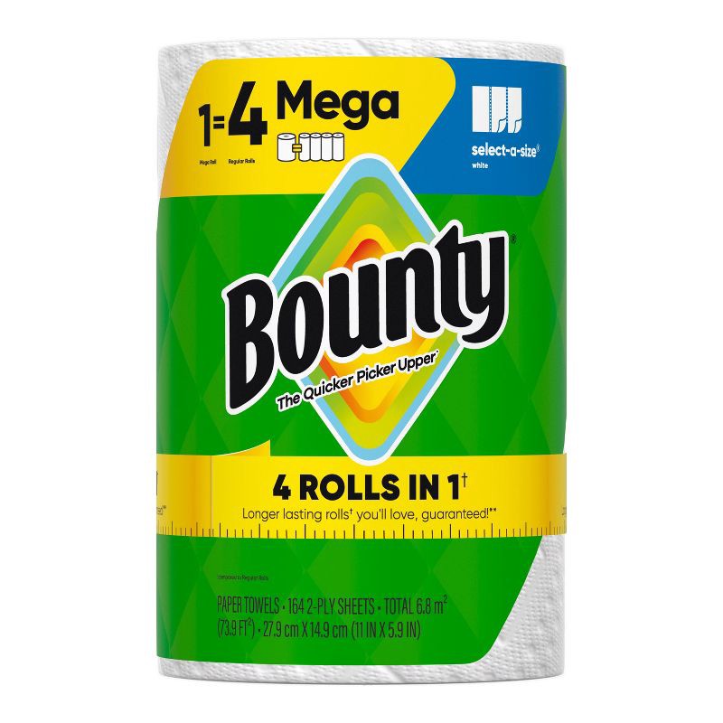slide 14 of 17, Bounty Select-A-Size White Paper Towels - Mega Roll, 1 ct