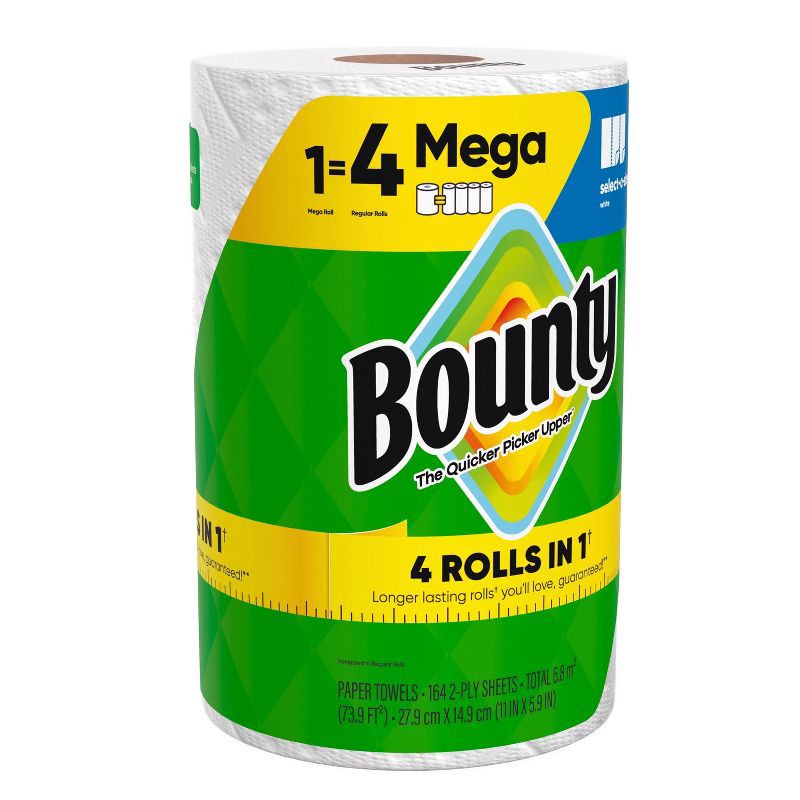 slide 16 of 17, Bounty Select-A-Size White Paper Towels - Mega Roll, 1 ct