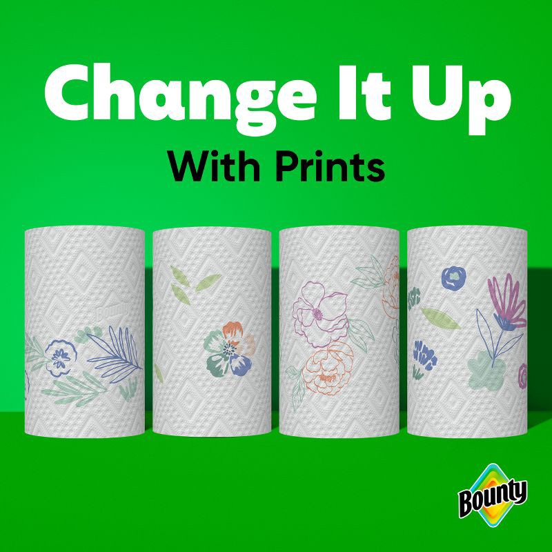 slide 11 of 15, Bounty Select-A-Size Print Paper Towels - 2 Triple Rolls, 1 ct