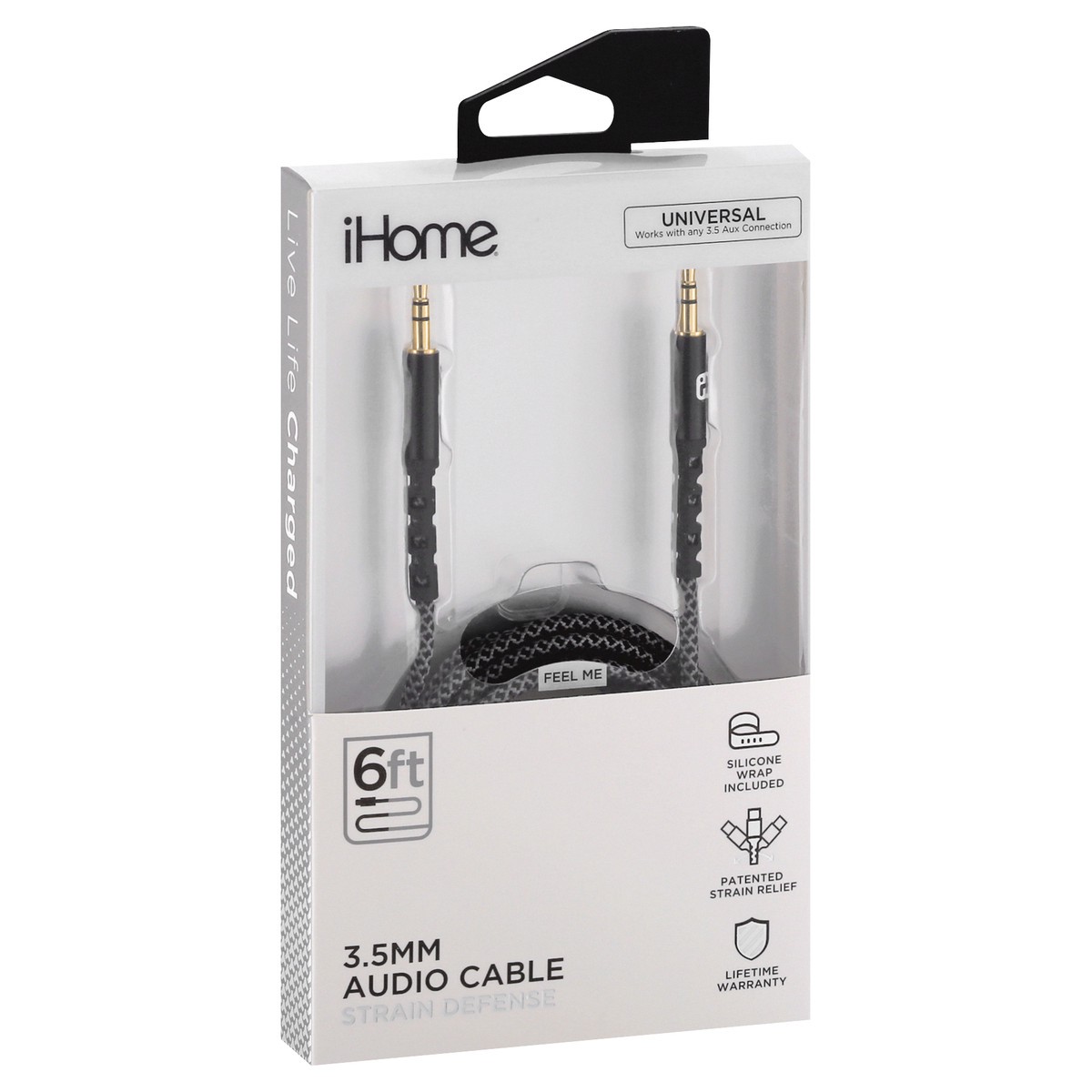slide 8 of 11, iHome 6 Feet Strain Defense Audio Cable 1 ea, 1 ct