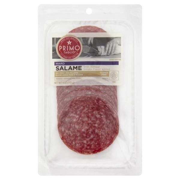 slide 1 of 1, Signature Kitchens Salame, Hard, Sliced, 4 oz