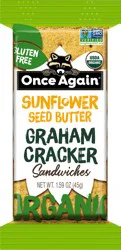 Once Again Organic Sunflower Seed Butter Graham Cracker Sandwiches, 1.59 oz