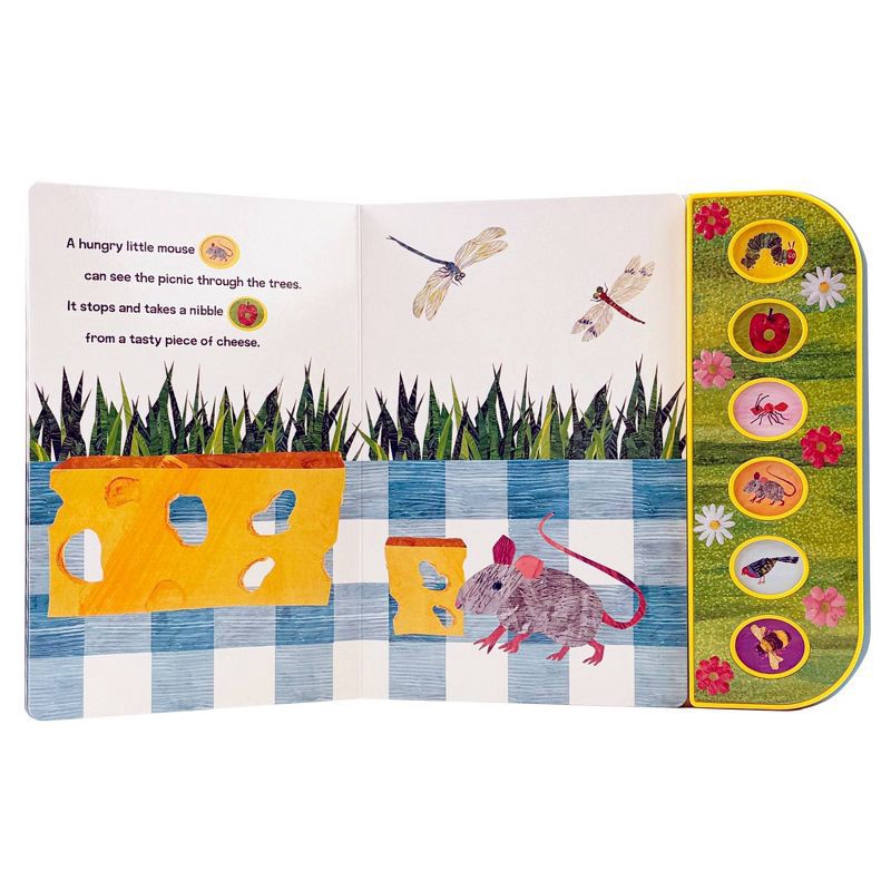slide 4 of 6, World of Eric Carle - Picnic Time! Textured Sound Board Book Touch & Feel Textured Sound Pad for Tactile Play (Board Book), 1 ct