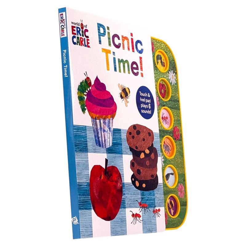 slide 5 of 6, World of Eric Carle - Picnic Time! Textured Sound Board Book Touch & Feel Textured Sound Pad for Tactile Play (Board Book), 1 ct
