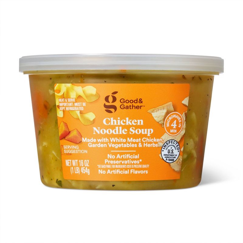 slide 3 of 5, Chicken Noodle Soup 16oz - Good & Gather™, 16 oz