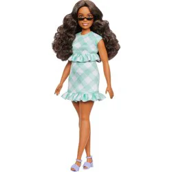 Barbie Fashionista Green Gingham
