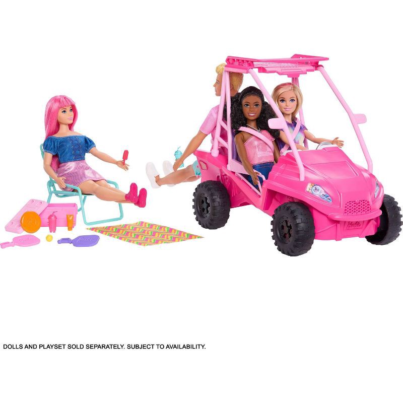 slide 2 of 6, Barbie Mysteries: Beach Detectives Ultimate Beach Buggy Vehicle Playset with 10+ Accessories, 1 ct