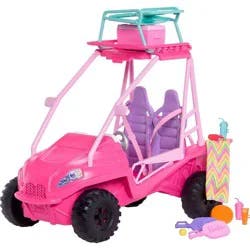 Barbie Mysteries: Beach Detectives Ultimate Beach Buggy Vehicle Playset with 10+ Accessories