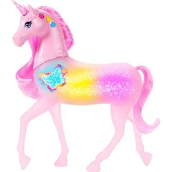 Barbie Sparkle Lights Toy Unicorn with 20 Interactive Combos of Lights, Sounds & Music