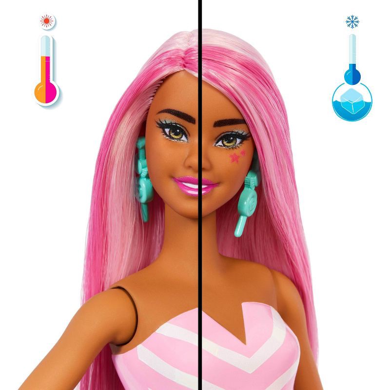 slide 2 of 4, Barbie Pop Reveal Treat Series Doll & Accessories Set, Sweet Swirl Fashion Doll & Pet, 1 ct