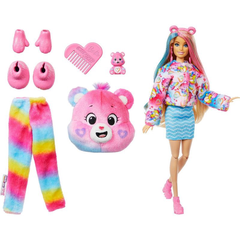 slide 4 of 6, Barbie Cutie Reveal Care Bears Doll & Accessories, Series 2 Togetherness Bear with 10 Surprises, 1 ct