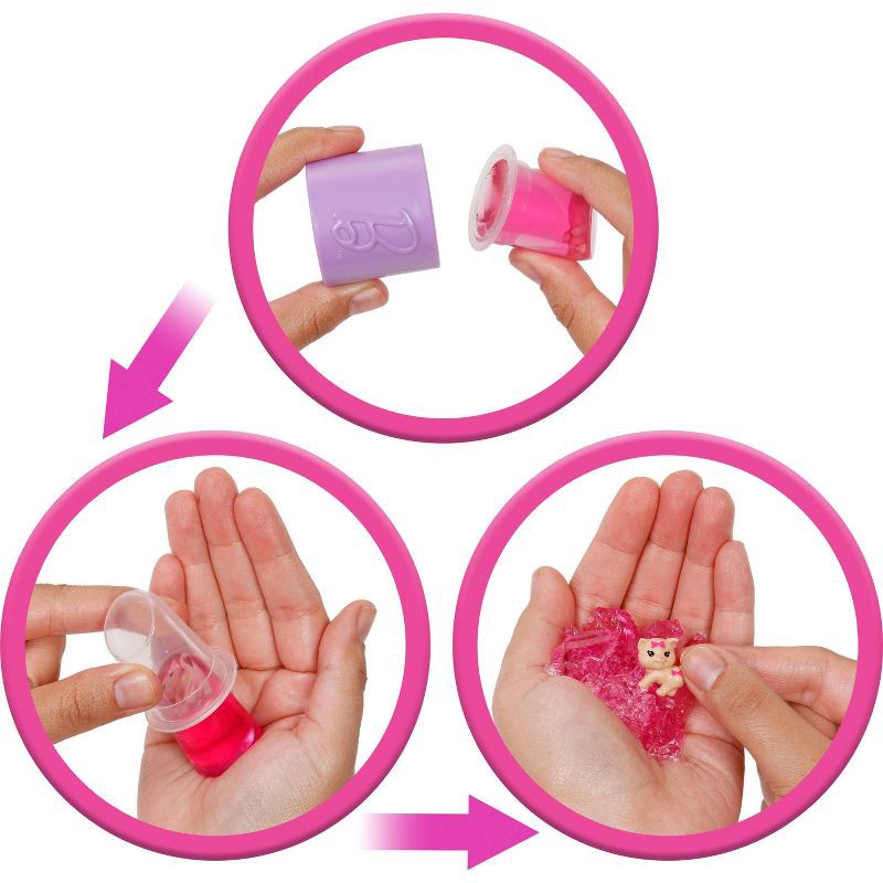 slide 2 of 6, Barbie Party Unboxed Glam Party Series Pink Sparkle Doll & Accessories with 10 Surprises, 1 ct